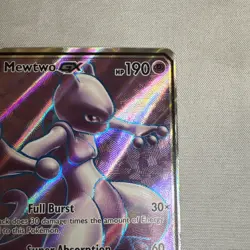 Pokemon Mewtwo GX TCG Full Art Ultra Rare Holo Card 72/73 Shining Legends NM - Image 3