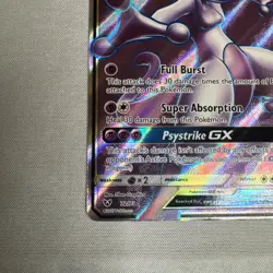 Pokemon Mewtwo GX TCG Full Art Ultra Rare Holo Card 72/73 Shining Legends NM - Image 4