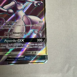 Pokemon Mewtwo GX TCG Full Art Ultra Rare Holo Card 72/73 Shining Legends NM - Image 5
