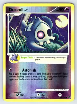 Duskull 86/132 Secret Wonders Pokemon Card Reverse Holo Common - Nm/Vlp - Image 1