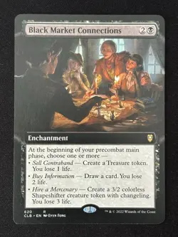 1x MTG Black Market Connections (Extended Art) - (CLB) #620 - Magic - Image 3