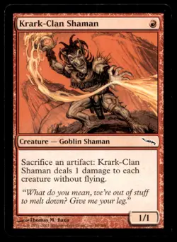 Krark-Clan Shaman LP Light Play Mirrodin MTG [6965] - Image 1