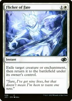 X 1 Flicker of Fate NM J22 MTG Magic The Gathering - Image 1