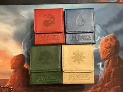 Four 4 Vintage Ultra Pro Magic The Gathering Deck Box Mana Symbols MTG - Image 1