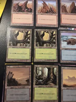 Magic The Gathering Vintage Basic Lands Tempest Lot Of 18 - Image 5