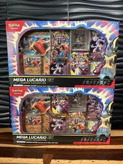 Pokemon TCG Mega Lucario ex Premium Figure Collection Box 2 Factory Sealed - Image 1