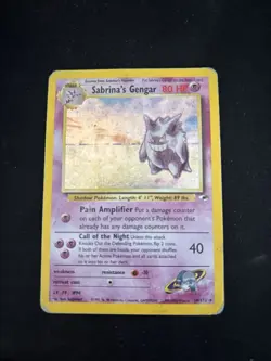 Pokemon: Holo Sabrina's Gengar 014/132 Gym Heroes 80 HP Holo Rare Unlimited - Image 1