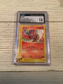 2002 POKEMON BLACK STAR PROMOS POKEMON CENTER NEW YORK #52 HO-OH CGC 10 GEM MINT - Image 1