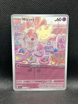 Milcery 152/142 IR Stellar Crown Sv07 ILLUSTRATION RARE HOLO Pokemon English TCG - Image 3