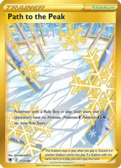 1x Path to the Peak - 213/189 - Secret Rare NM-Mint Pokemon SWSH10 - Astral Radi - Image 1