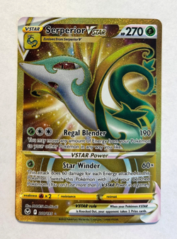 Pokemon Silver Tempest - SERPERIOR VSTAR - SECRET RARE - 210/195 - NM - Image 1