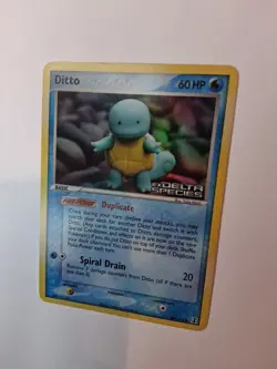 Pokemon Ditto (Squirtle) EX Delta Species 64/113 Reverse Holo Common 60HP TCG - Image 1