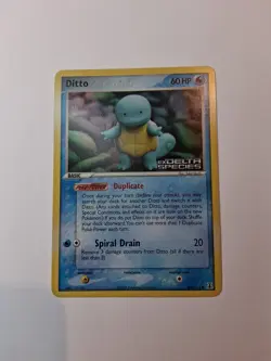Pokemon Ditto (Squirtle) EX Delta Species 64/113 Reverse Holo Common 60HP TCG - Image 4