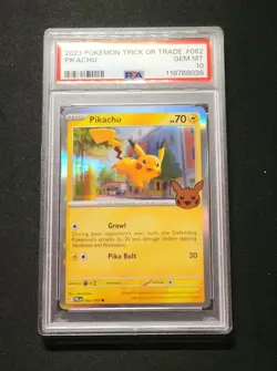 💎 PSA 10 Pikachu 2023 Pokemon Trick Or Trade 062/193 Gem English Stamp #062 - Image 5