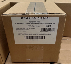Pokemon team Rocket’s Mewtwo Ex League Battle Deck Sealed Display Case 6 Decks - Image 1