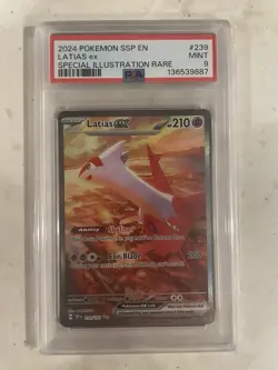 2024 Pokemon SSP EN Latias ex Special Illustration Rare 239/191 PSA MINT 9 - Image 1