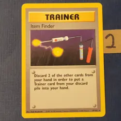 Pokemon Item Finder 74/102 Base Set Regular Moderately Played *FREE SHIPPING* - Image 1