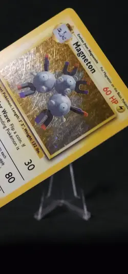 Pokemon Magneton Base Set 9/102 Holo Wizards of the Coast MP - Image 3