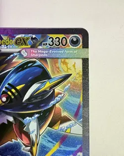 Mega Sharpedo ex 127/094 Special Illustration SIR Pokemon Phantasmal Flames NM - Image 3