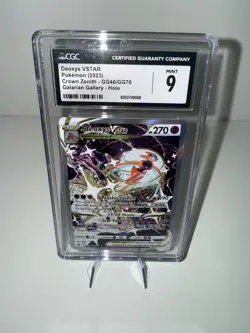 2023 POKEMON SWORD & SHIELD CROWN ZENITH #GG46 FULL ART/DEOXYS VSTAR CGC 9 - Image 1