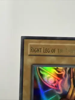 Right Leg Of The Forbidden One LOB-120 Ultra Rare 1st Edition Yu-Gi-Oh LP - Image 2
