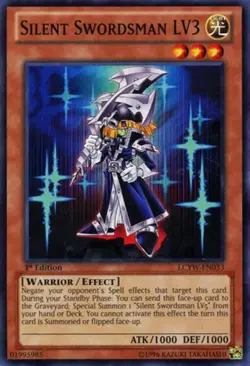 Silent Swordsman LV3 - LCYW-EN033 - Common - Unlimited Edition - Moderately Play - Image 1