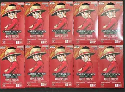 One Piece TCG OP-13 Carrying on His Will Sleeved Booster 10 Packs New Sealed - Image 1