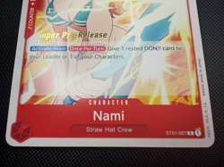 One Piece TCG Nami ST01-007 Super Pre-Release Starter Deck 1 Straw Hat Crew LP - Image 2