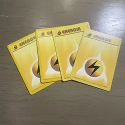 Lightning Energy 100/102 1999-2000 4th Print UK Base Set Pokemon Card LP 1X - Image 3