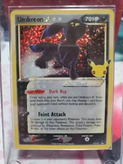 Pokemone TCG Classic Collection Lot of 17 Cards Holo Rare NM 1 Umbreon, x4 other - Image 1