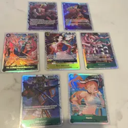 One Piece TCG Card Lot OP-14 (Boa, Nami, Perona, Doflamingo) NM - Image 1