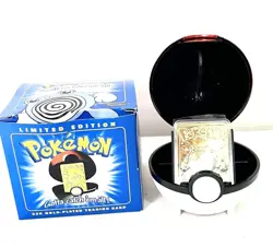 Pokemon 1999 Limited Edition 23k Gold Plated Poliwhirl Trading Card - Image 1