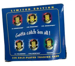Pokemon 1999 Limited Edition 23k Gold Plated Poliwhirl Trading Card - Image 5