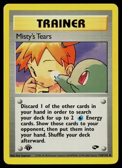 Pokemon Card - Misty's Tears Gym Challenge 118/132 Uncommon 1st Edition - Image 1