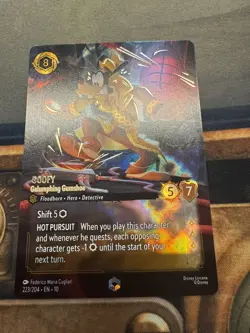 Goofy Galumphing Gumshoe 223/204 Enchanted Disney Lorcana TCG Card Mint - Image 1