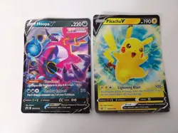 Pokemon Jumbo Cards Hoopa V Fusion Strike + Pikachu V #232 - Image 1