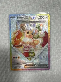 Pokemon TCG Prismatic Evolutions Eevee EX 174 Black Star Promo Card - Image 1