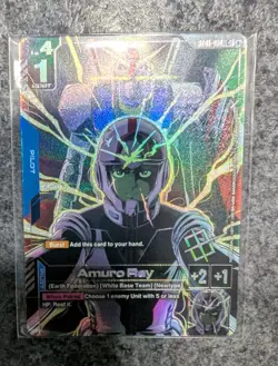 Gundam TCG Top 64 Regional Championship Amuro Ray price card and Sleeves - Image 1