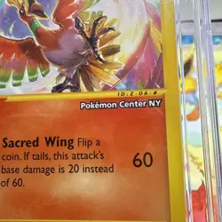 2002 Pokemon Center NY Ho-Oh #52 Black Star Promo Card CGC Gem Mint 10 - Image 4