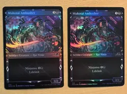 MTG Mukotai Ambusher 2 Foil Showcase Cards, Neon Dynasty - Image 1