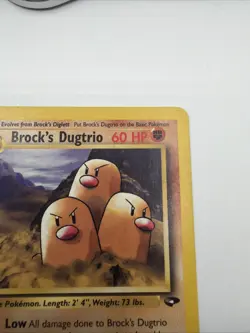 Pokemon Card Brock's Dugtrio 22/132 Gym Challenge Rare NM - Image 4