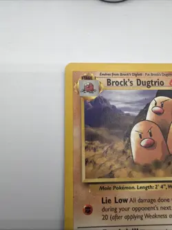 Pokemon Card Brock's Dugtrio 22/132 Gym Challenge Rare NM - Image 5