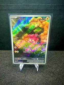 Pawmi 226/091 Paldean Fates Full Art Illustration Rare Pokemon TCG Card NM - Image 1