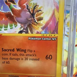 2002 Pokemon Center NY Ho-Oh #52 Black Star Promo Card CGC Gem Mint 10 - Image 4