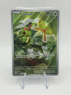 Pokemon TCG Caterpie 172/165 Scarlet & Violet 151 Illustration Rare Card - Image 1