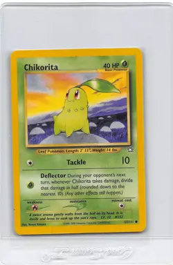 Chikorita 53/111 - Neo Genesis - VINTAGE WOTC Pokemon Card - UNLIMITED - nm - Image 1