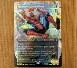 Spectacular Spider-Man, R 0014, NM Foil Borderless, MTG Marvel’s Spider-Man, SPM - Image 1