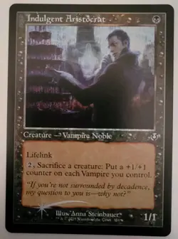 MTG - Innistrad Remastered: Indulgent Aristocrat (384) - Retro Foil Uncommon -NM - Image 1
