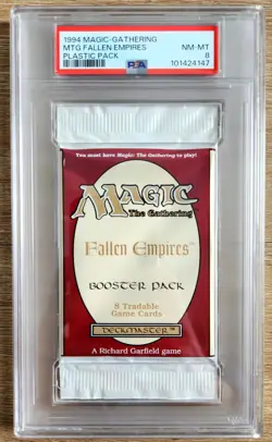 MTG - Fallen EMPIRES - Sealed Booster Pack - PSA 8. More MTG In My Store. - Image 1