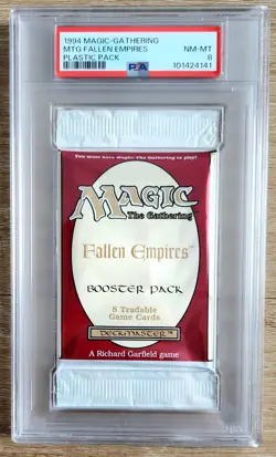 MTG - Fallen EMPIRES - Sealed Booster Pack - PSA 8. More MTG In My Store. - Image 1